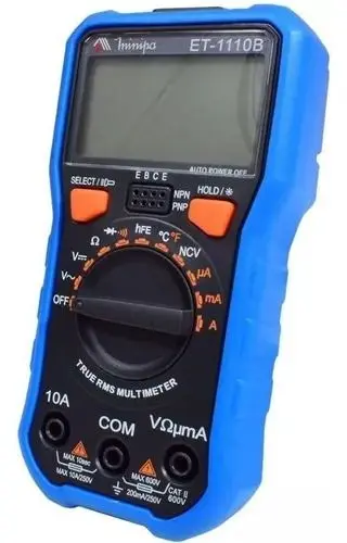 Multimetro Digital Minipa Et-1100b Portátil Profissional - Imagem 3
