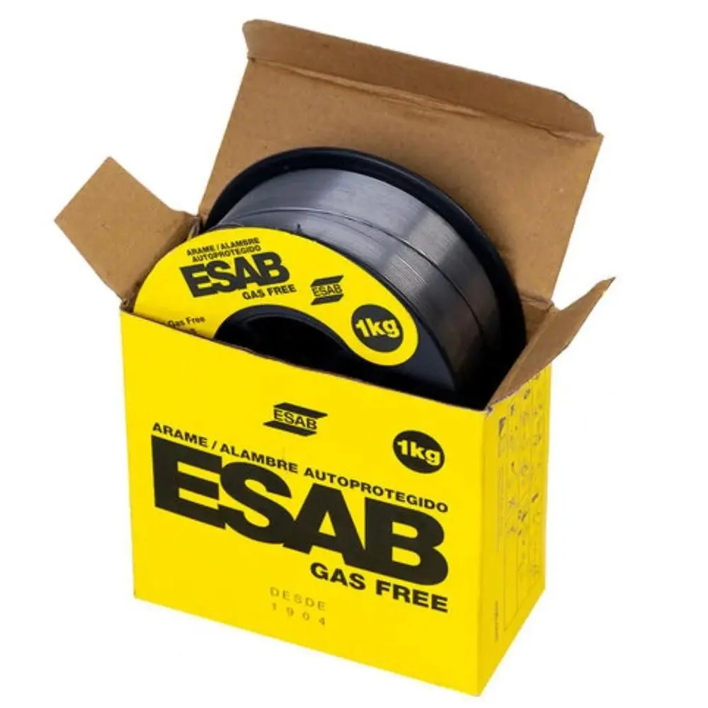 Arame Mig Sem Gás Esab Gas Free Carretel Pequeno 1 -ESABkg Bitola 0,8mm 0749897 - Imagem 2