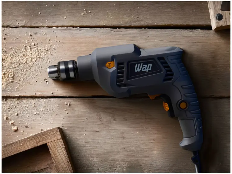 Furadeira e Parafusadeira de Impacto Wap 700W com Maleta 12 Peças WF 700K10 - Imagem 3