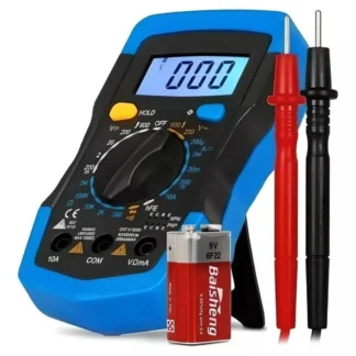 Multímetro Digital Profissional Portátil Bateria Bip Md-180l