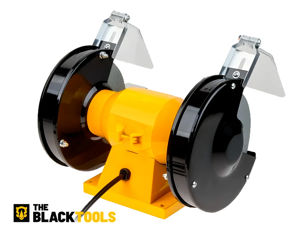 Moto Esmeril Bancada 6 Polegadas 150w 1/4cv Bivolt 2 Rebolos Amarelo 127/220v - Imagem 3