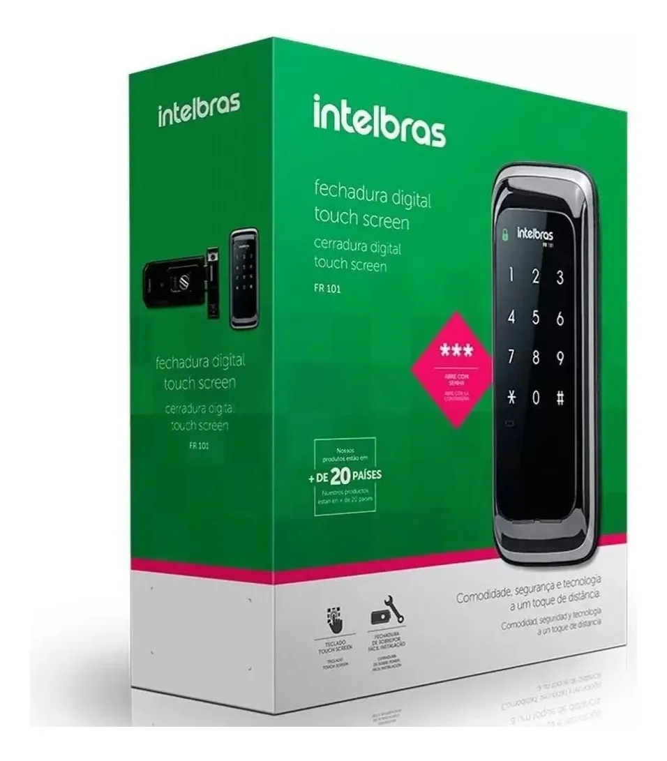 Fechadura Digital Intelbras Fr101 Preto - Imagem 2