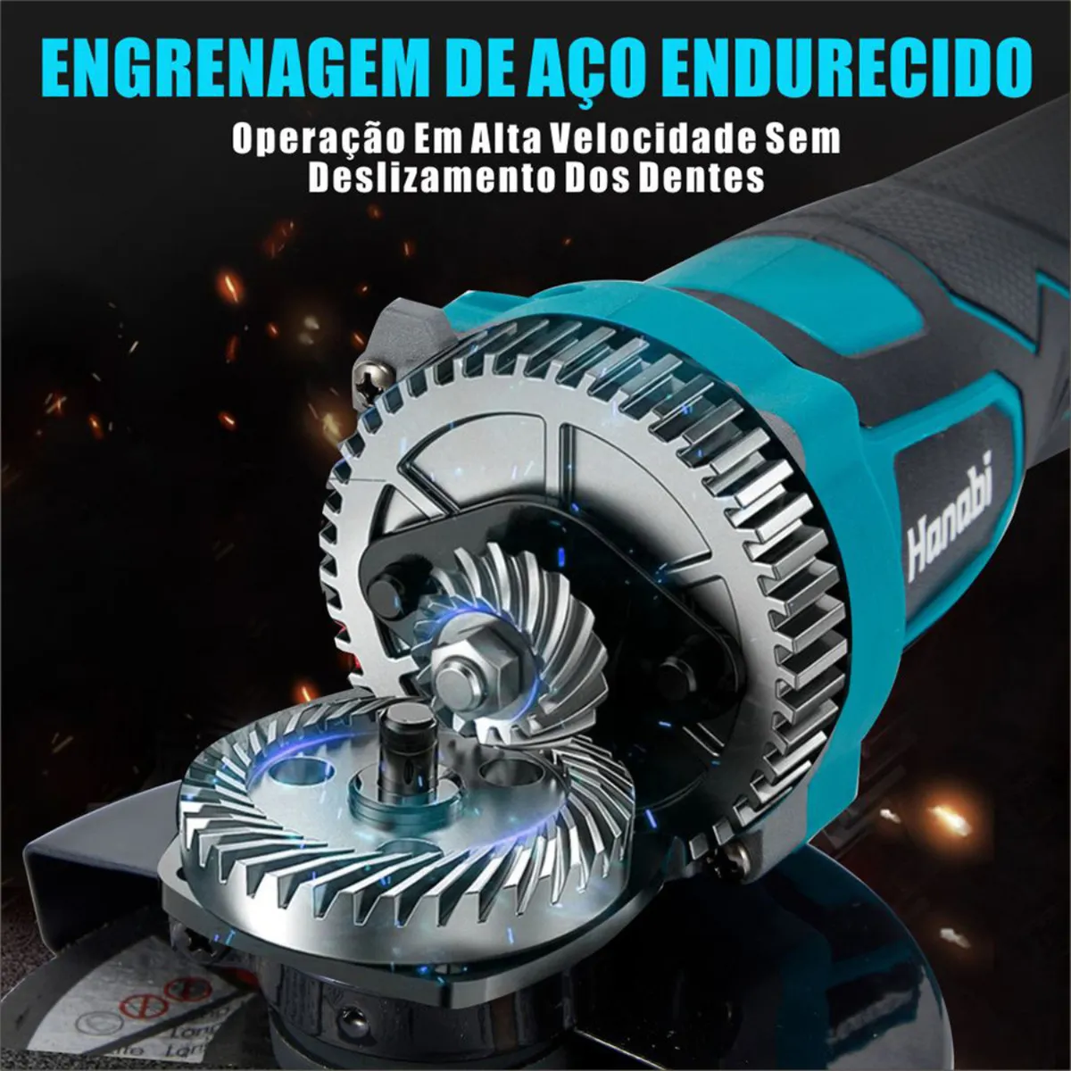 Esmerilhadeira Lixadeira Brushless Sem Fio 2 Baterias 21v - Imagem 8