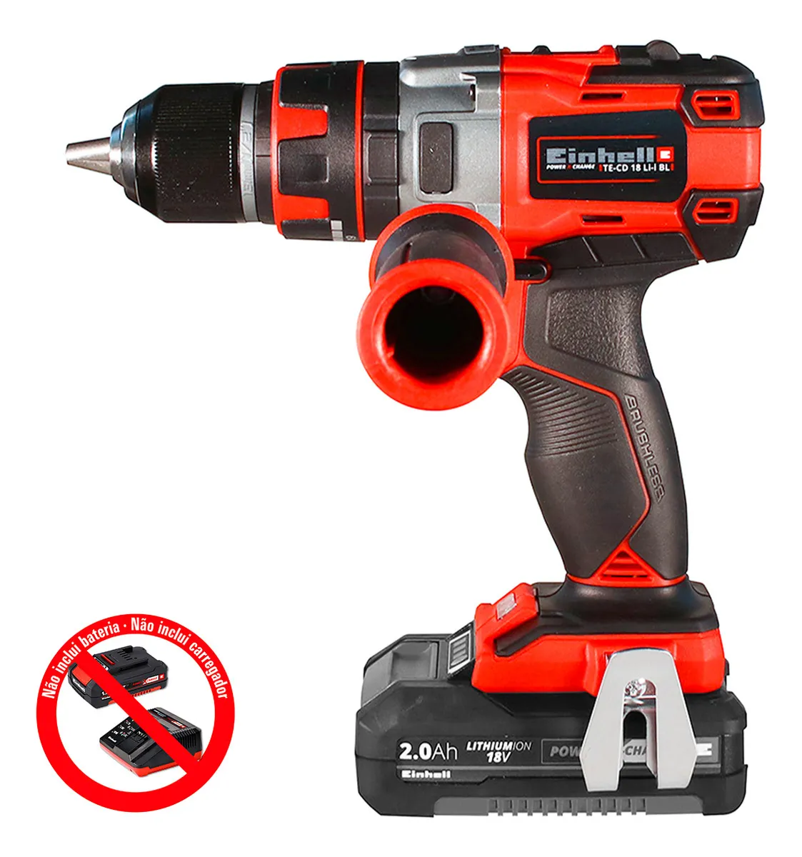 Parafusadeira e Furadeira de Impacto Einhell TE-CD 18 Li-i BL sem bateria - Imagem 5