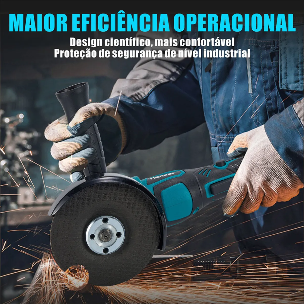 Esmerilhadeira Lixadeira Brushless Sem Fio 2 Baterias 21v - Imagem 10