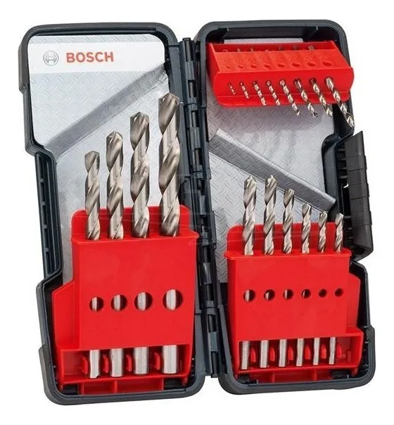 Jogo De Brocas 1 A 10mm Hss Pointeq Bosch 18 Peças Maquifer - Imagem 3