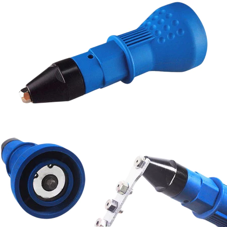 Adaptador Rebitadeira Suporte Rebite 4 Bicos 2.4-4.8mm Para Parafusadeira E Furadeira - Imagem 2