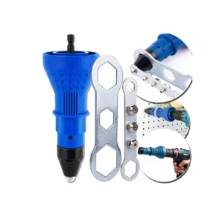 Adaptador Rebitadeira Suporte Rebite 4 Bicos 2.4-4.8mm Para Parafusadeira E Furadeira