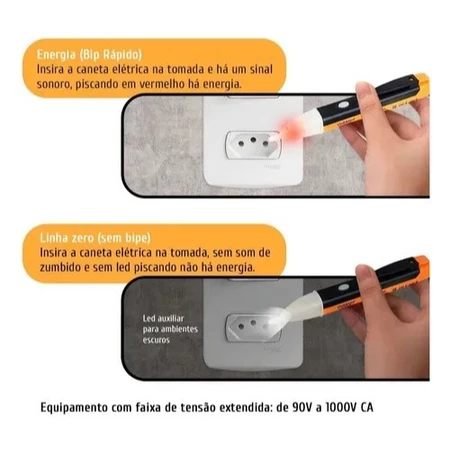 Multimetro Digital + Caneta Tensão +alicate Amperimetro Kit - Imagem 7