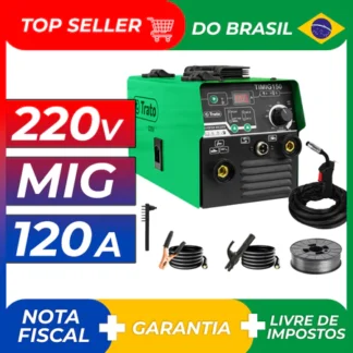Máquina Solda Inversora MIG Sem Gás Timig150 220v Trato