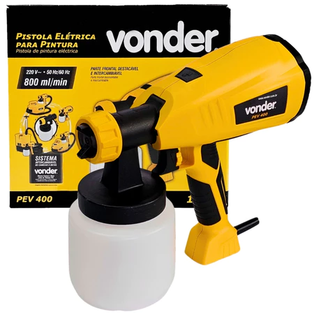 Pistola Elétrica Vonder Para Pintura PEV 400 - Imagem 4