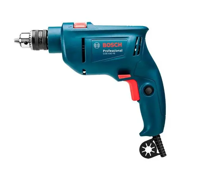 Furadeira Industrial Impacto 3/8 Reversão 450W GSB 450RE + Estojo 41 Peças X-Line BOSCH - Imagem 4