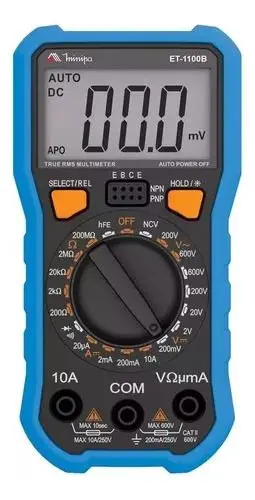 Multimetro Digital Minipa Et-1100b Portátil Profissional - Imagem 7
