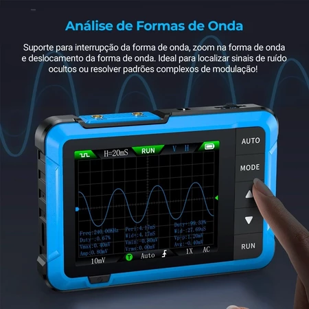 Osciloscópio Pórtatil Tablet FNIRSI DSO-510 10 MHZ - Imagem 5