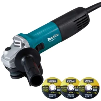 Esmerilhadeira Angular 4.1/2 POL 850W M9510B MAKITA MT + Kit 3