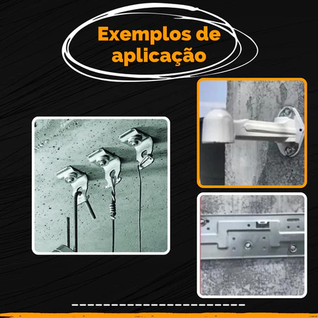 KIT 100 Pregos Fixação Pinos Para Pistola Finca Pino C/ Arruela cônica 44mm Alvenaria - Imagem 6