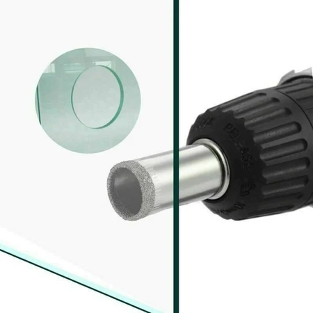 Broca Serra Copo Diamantada Para Cerâmica Piso Vidro Porcelanato - 6mm à 50mm 15peças - Imagem 2