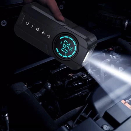 Bomba de Ar Portatil Compressor Inflator Multi-função 4 em 1 Power Bank 8kmah Bateria Calibrador de Carro Auto Pneu - Imagem 5