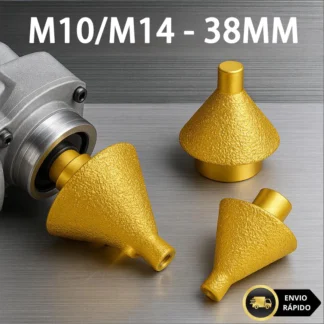 Broca de Chanfrar Diamantada M14 M10 Serra Furo Cerâmico Cônica 38/50mm