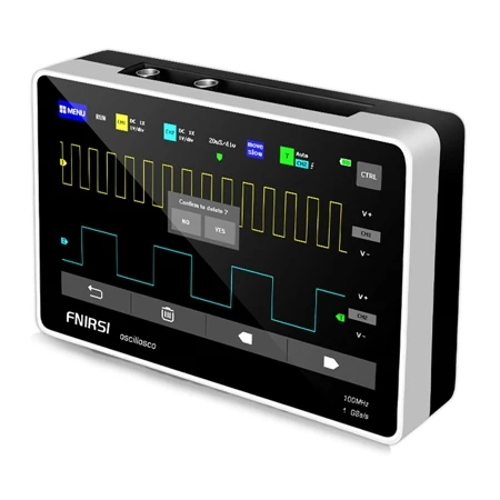 Osciloscópio Digital Tablet FNIRSI 1013D 100 MHz com Gerador de Sinais - Imagem 5