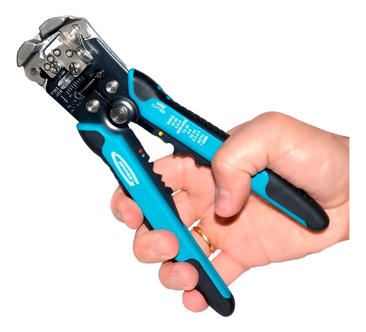 Alicate Decapador Crimpador Gross Auto ajustável Fios 0,2 a 6mm
