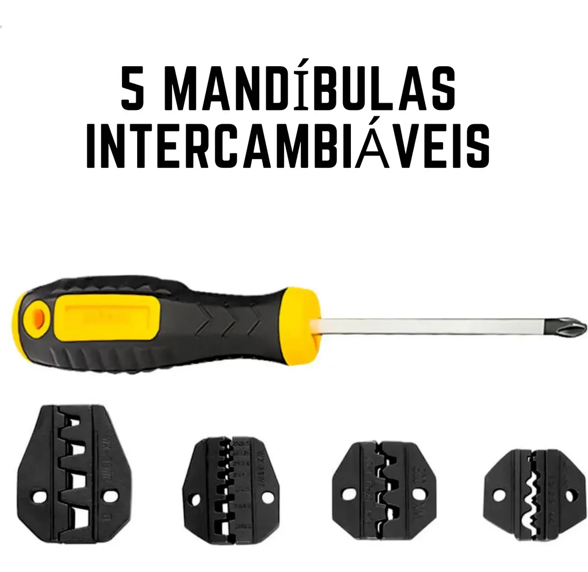Alicate Multifuncional Para Terminal Ilhós 8 X 1 Com 5 Bicos - Imagem 7
