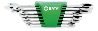 Jogo Chave Combinada Catraca 8 A 19mm 6 Pçs St09033g Sata