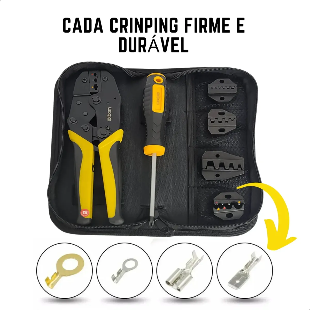 Alicate Multifuncional Para Terminal Ilhós 8 X 1 Com 5 Bicos - Imagem 8
