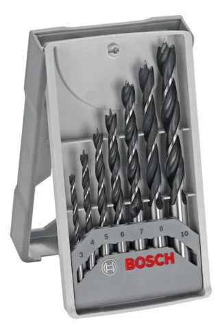 Jogo de Broca para Madeira Bosch Com 7 Peças 3 a 10mm