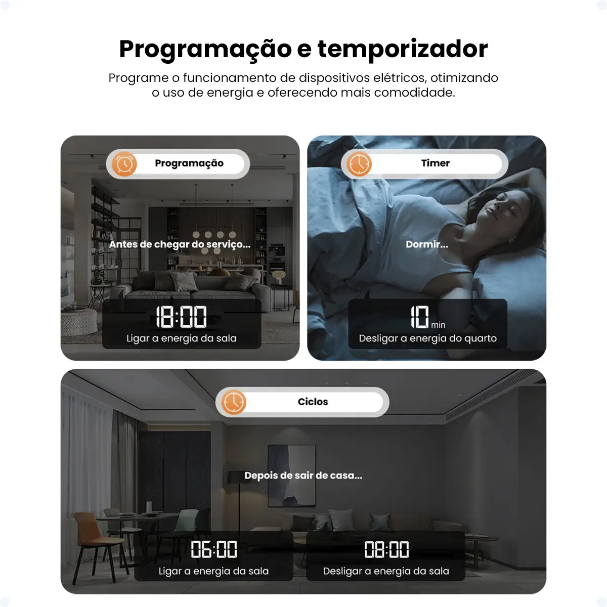 Disjuntor Inteligente Wifi 1-63a Monitoramento De Energia Corrente Ajustável - Imagem 2