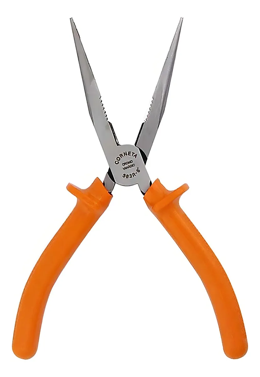 Alicate Bico Meia Cana Longo Reto 8'' Corte Preciso Corneta - Imagem 5