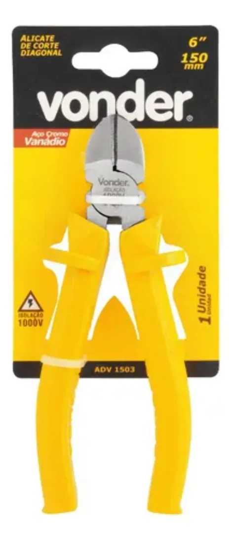 Alicate De Corte Diagonal 6'' Vonder Isolado 1000 Volts - Imagem 4